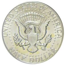 Монета 1/2 доллара (50 центов) 1968 года D США (реверс)
