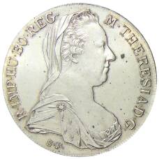Монета 1 талер Австрия Мария Терезия (Рестрайк) (аверс)