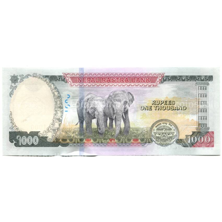 Банкнота 1000 рупий 2019 года Непал (вид 2)