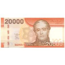 Банкнота 20000 песо 2015 года Чили (аверс)
