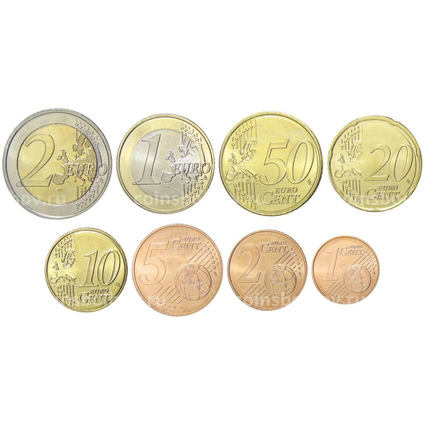 Годовой набор монет евро 2021 года Австрия (вид 2)