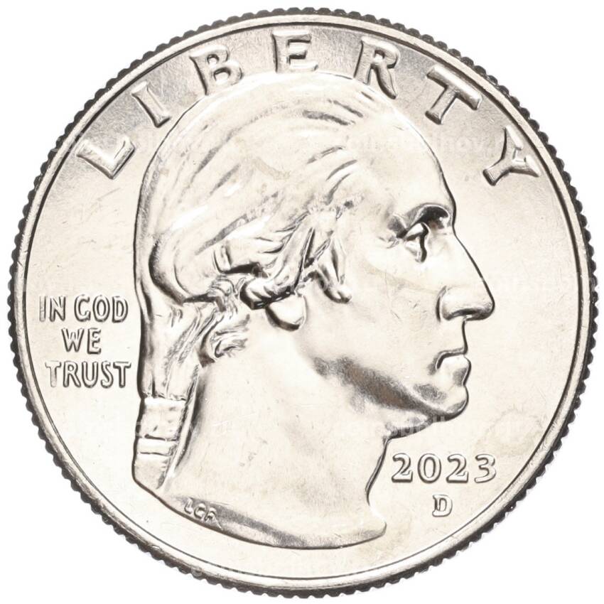 Монета  1/4 доллара (25 центов) 2023 года D США «Американские женщины — Элеонора Рузвельт» (вид 2)