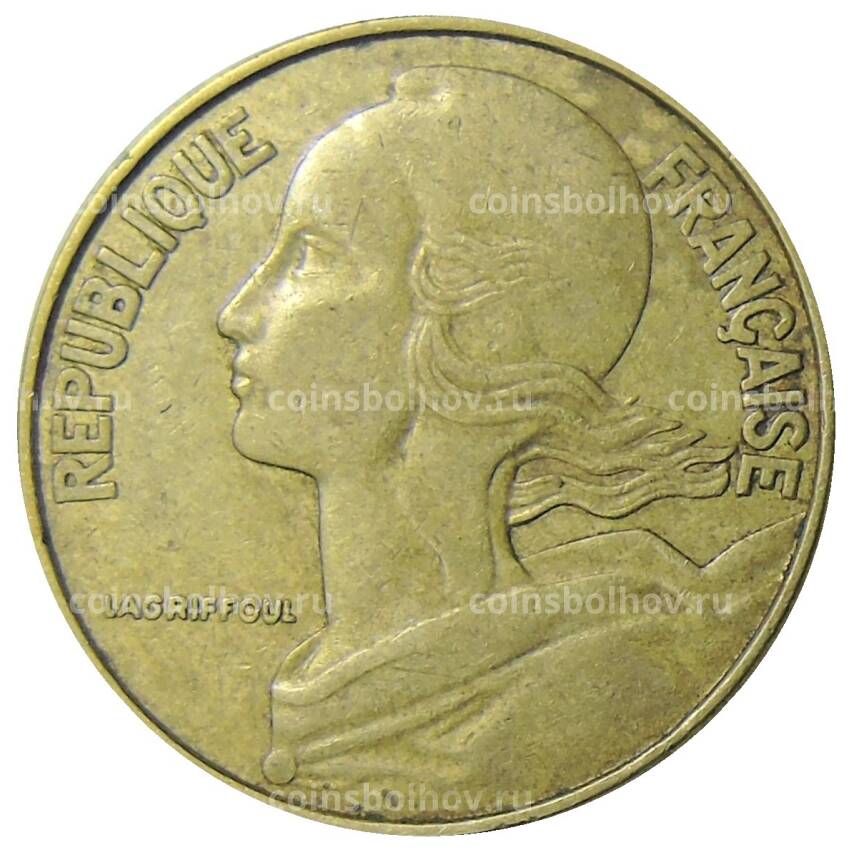 Монета 20 сантимов 1974 года Франция (вид 2)