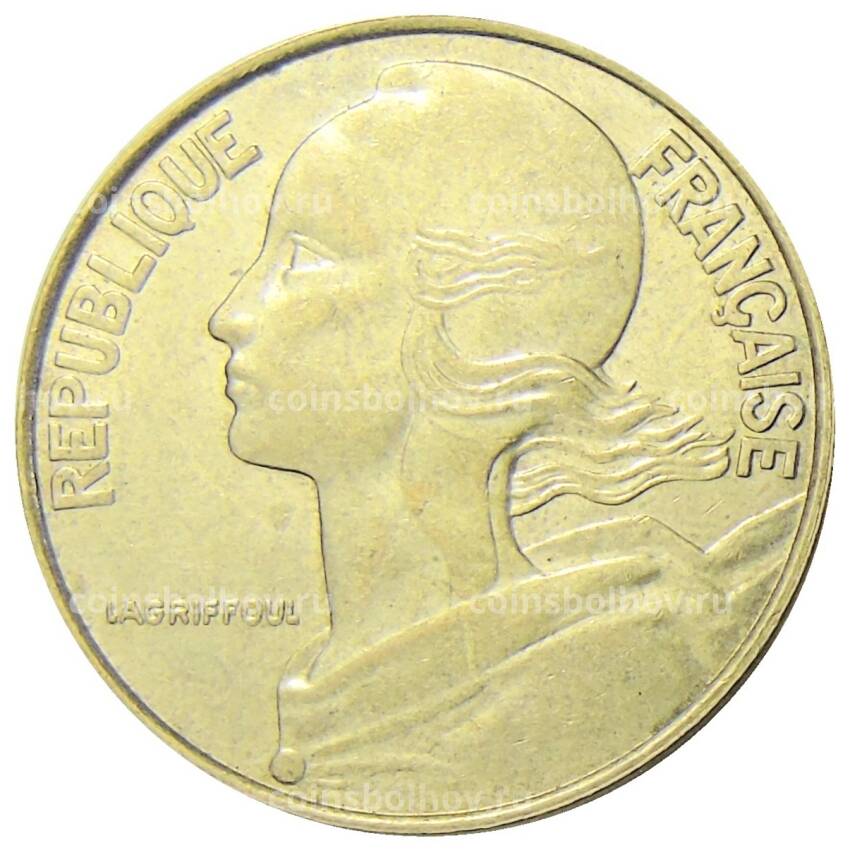 Монета 20 сантимов 1997 года Франция (вид 2)