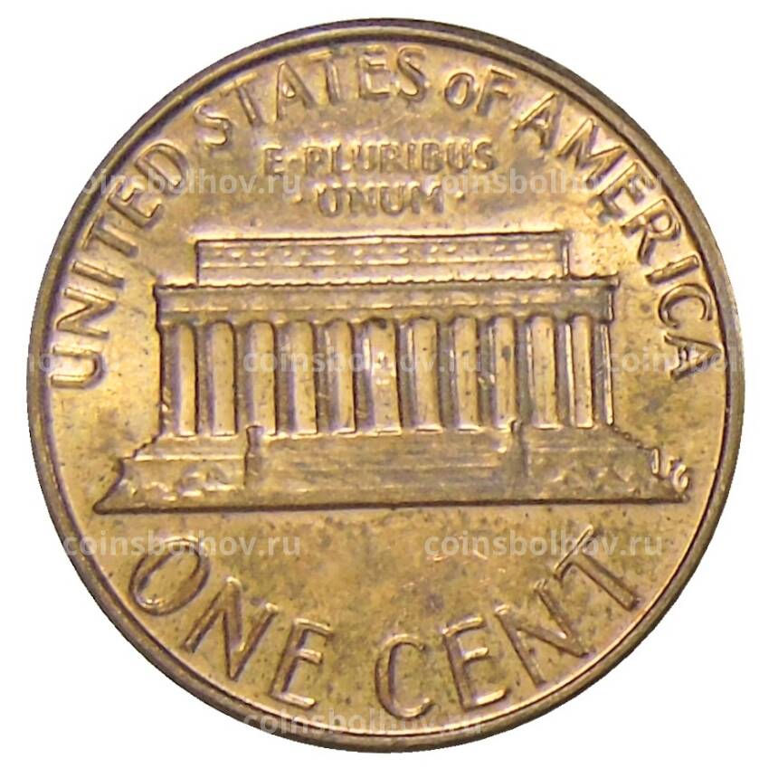 Монета 1 цент 1981 года D США (вид 2)
