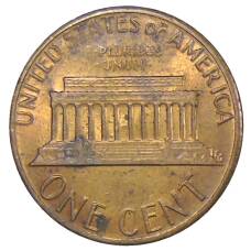 Монета 1 цент 1982 года США (реверс)