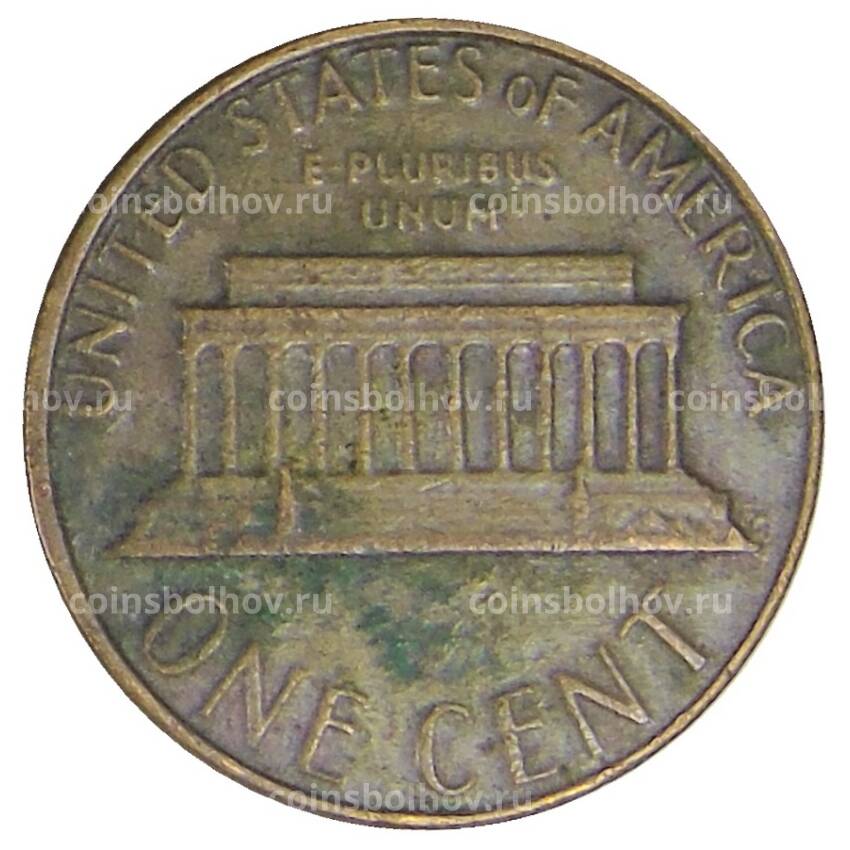 Монета 1 цент 1982 года США (вид 2)