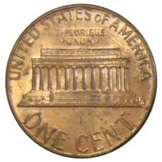 Монета 1 цент 1983 года D США (реверс)