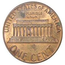 Монета 1 цент 1983 года США (реверс)