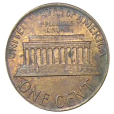 Монета 1 цент 1983 года США (реверс)