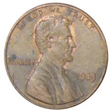 Монета 1 цент 1983 года США (аверс)