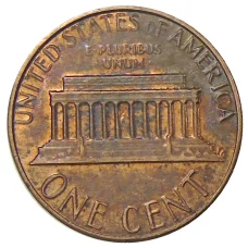 Монета 1 цент 1983 года США (реверс)