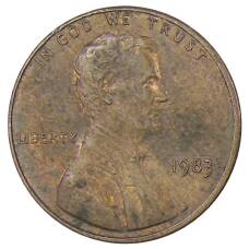 Монета 1 цент 1983 года США (аверс)