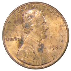 Монета 1 цент 1984 года США (аверс)