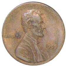 Монета 1 цент 1985 года США (аверс)