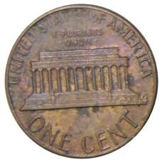 Монета 1 цент 1985 года США (реверс)