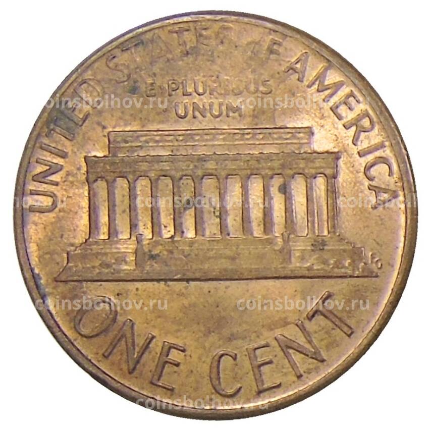Монета 1 цент 1986 года D США (вид 2)