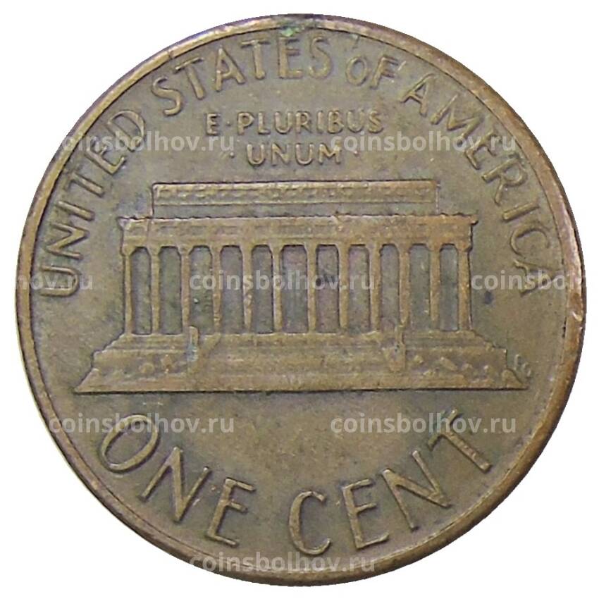 Монета 1 цент 1986 года США (вид 2)