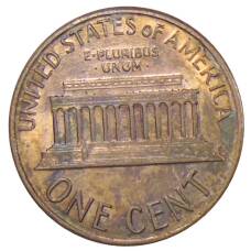 Монета 1 цент 1987 года США (реверс)