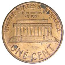 Монета 1 цент 1987 года США (реверс)