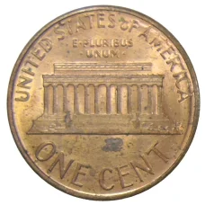 Монета 1 цент 1987 года США (реверс)