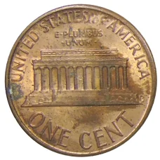 Монета 1 цент 1988 года США (реверс)