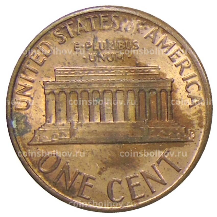 Монета 1 цент 1988 года США (вид 2)