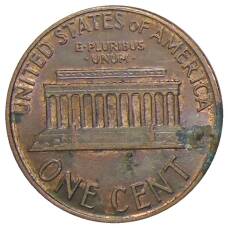 Монета 1 цент 1988 года США (реверс)