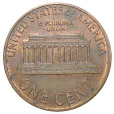 Монета 1 цент 1988 года США (реверс)