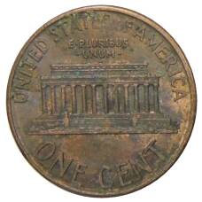 Монета 1 цент 1989 года США (реверс)