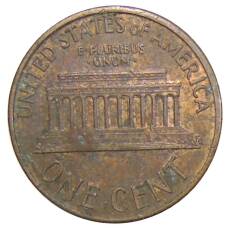 Монета 1 цент 1989 года США (реверс)