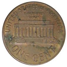 Монета 1 цент 1989 года США (реверс)