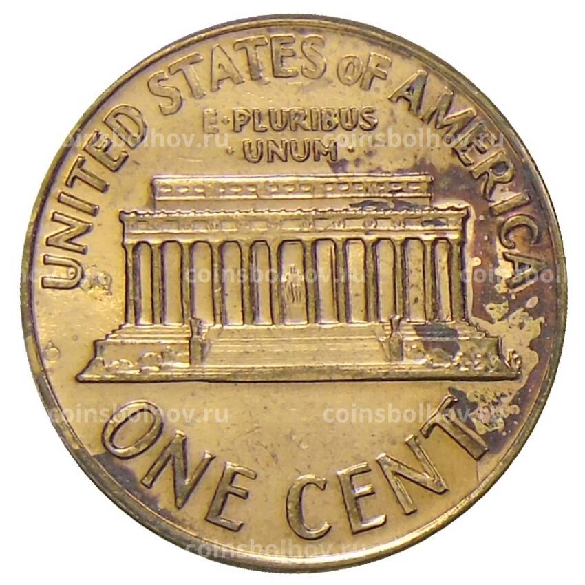 Монета 1 цент 1970 года D США (вид 2)