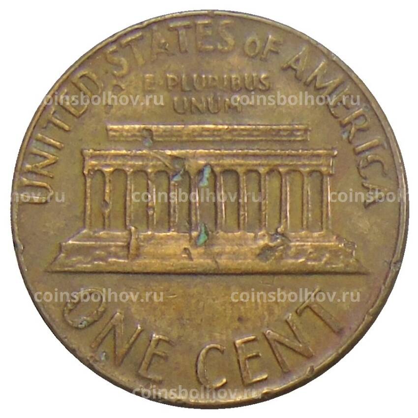 Монета 1 цент 1970 года D США (вид 2)