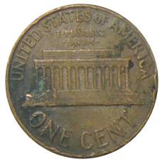 Монета 1 цент 1964 года США (реверс)