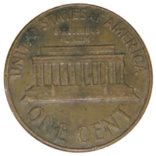 Монета 1 цент 1964 года D США (реверс)