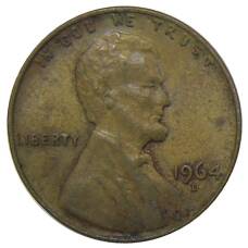 Монета 1 цент 1964 года D США (аверс)