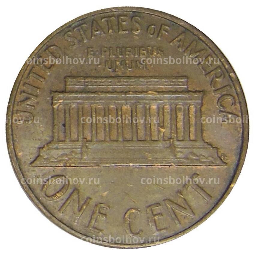 Монета 1 цент 1968 года США (вид 2)