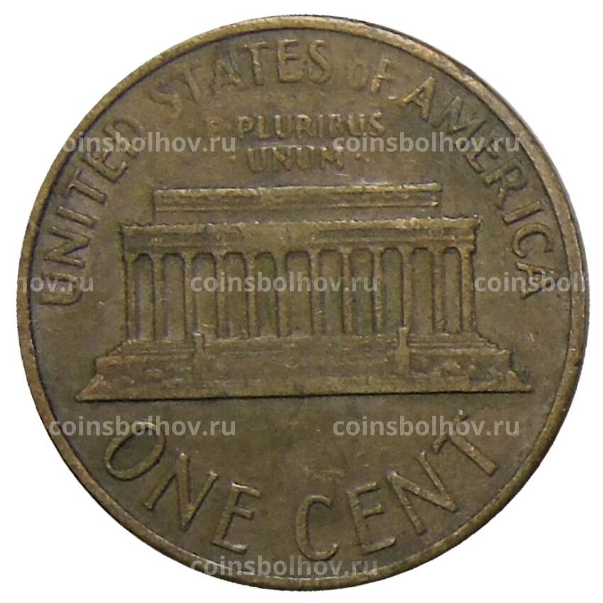 Монета 1 цент 1968 года D США (вид 2)