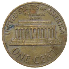 Монета 1 цент 1972 года США (реверс)