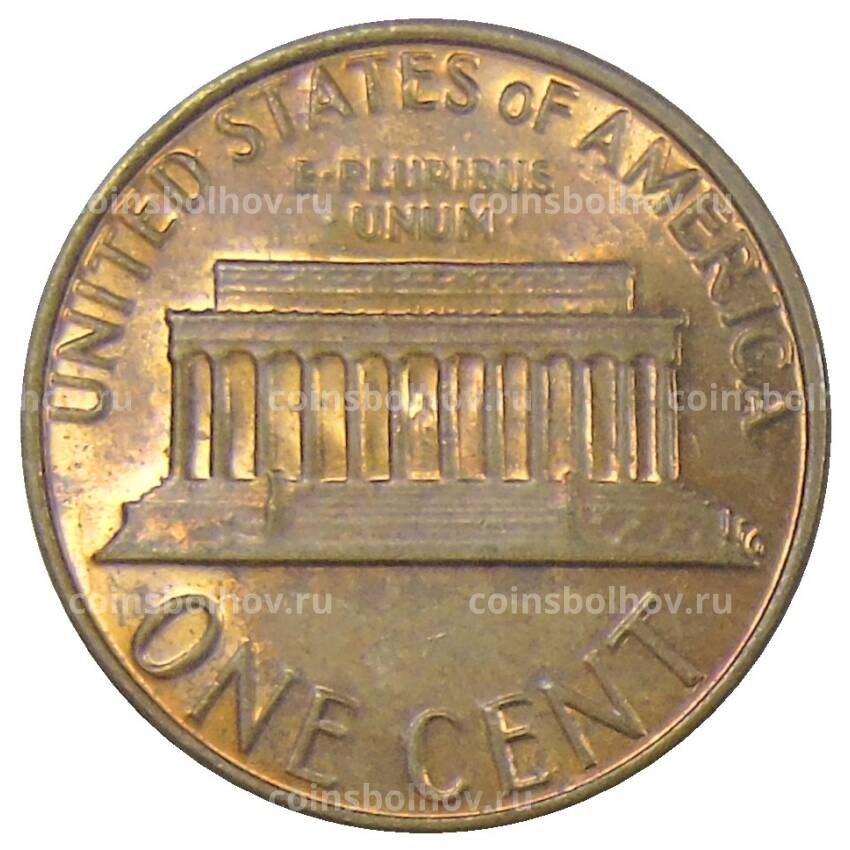Монета 1 цент 1981 года США (вид 2)