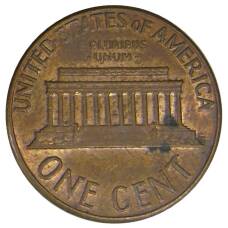 Монета 1 цент 1974 года D США (реверс)