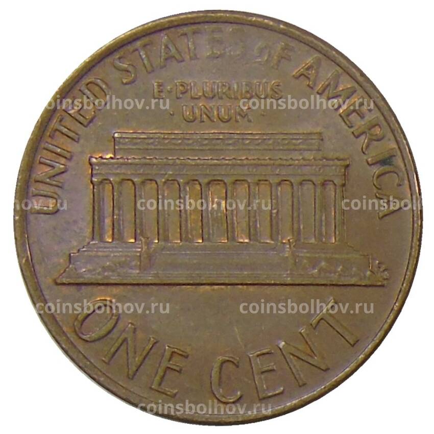 Монета 1 цент 1974 года D США (вид 2)
