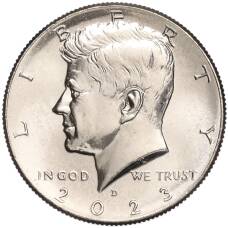 Монета 1/2 доллара (50 центов) 2023 года D США (аверс)