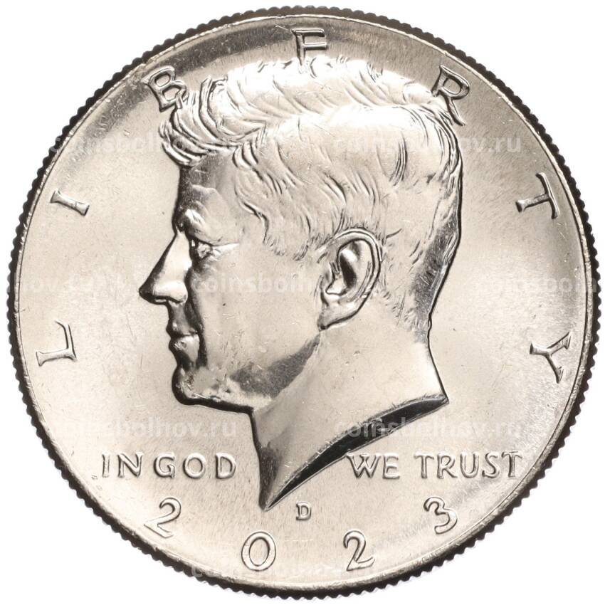 Монета 1/2 доллара (50 центов) 2023 года D США