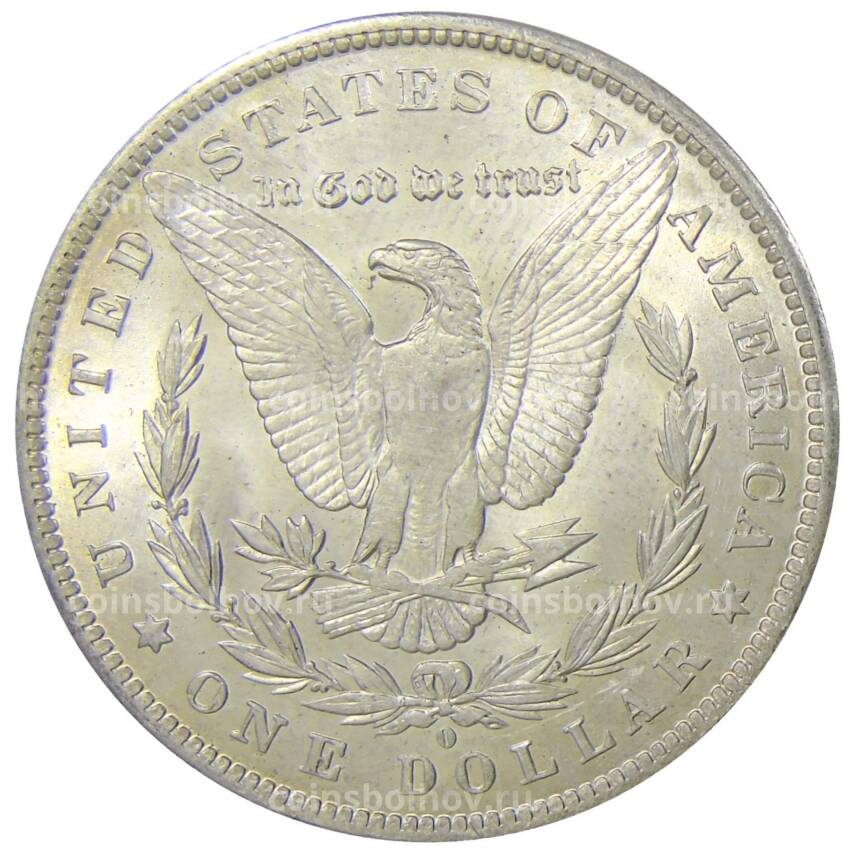 Монета 1 доллар 1884 года O США —  Доллар Моргана (вид 2)