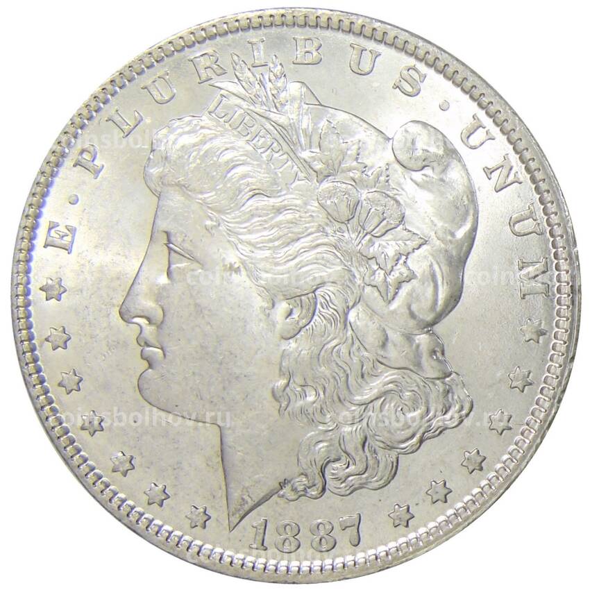 Монета 1 доллар 1887 года США — Доллар Моргана