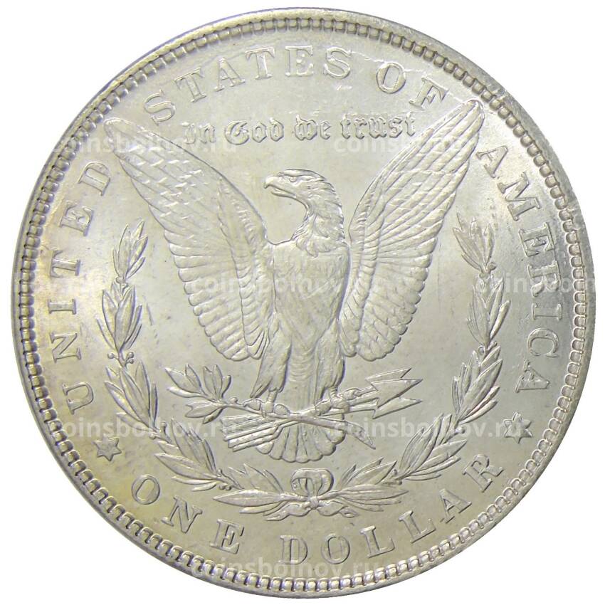 Монета 1 доллар 1887 года США — Доллар Моргана (вид 2)