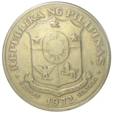 Монета 1 песо 1972 года Филиппины (реверс)