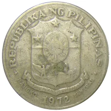 Монета 1 песо 1972 года Филиппины (реверс)